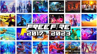 FREE FIRE ALL THEME SONGS OB1 - OB38 🎧 | FREE FIRE THEME SONGS 2017 - 2023