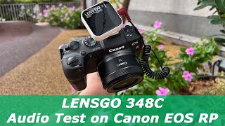 LensGO 348C Wireless Mic System 2022: Audio Test on Canon RP - Are the PreAmps on the RP any good?