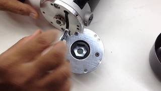This video shows how to remove the electric brake from the wheelchair motors.