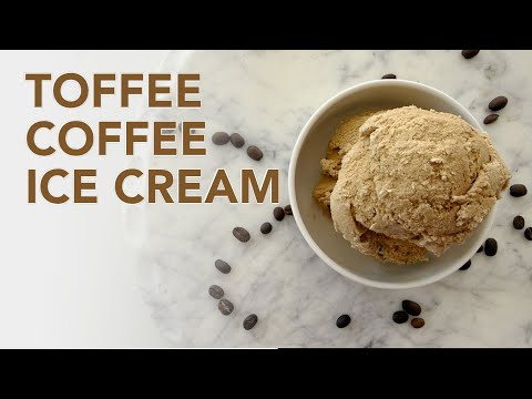 Sugar-Free Toffee Coffee Ice Cream | Rich & Ultra Creamy
