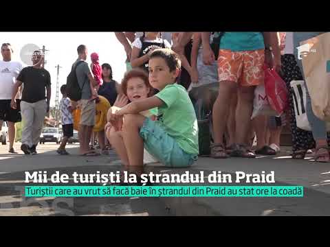 Mii de turiști la ștrandul din Praid