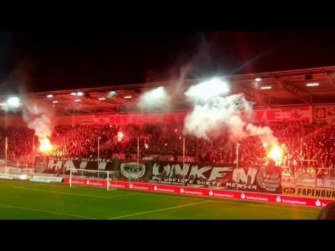 HFC Chemie vs. VfR Aalen - 14.03.2017 - Choreo Fankurve