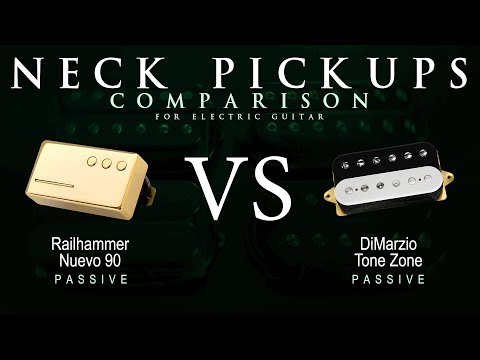 Railhammer NUEVO 90 vs DiMarzio TONE ZONE - Neck Guitar Pickup Comparison Tone Demo