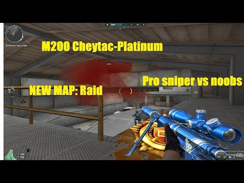 Crossfire NA: M200 Cheytac-Platinum (pro sniper vs noobs)