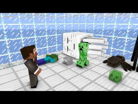 Monster School : Temple Run -Minecraft Animation