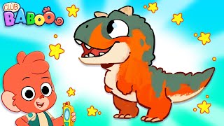 Club Baboo | Why is the baby Carnotaurus crying? | He lost his Dino Mommy! | Learn Dinosaur Names!
