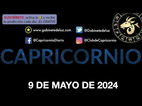 Horóscopo Diario - Capricornio - 9 de Mayo de 2024.
