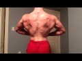 15 year old bodybuilder flexing!