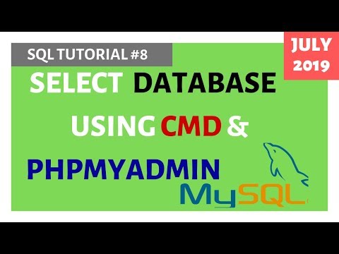 MySQL 8 How to Use MySQL Database using CMD PhpMyAdmin in Hindi
