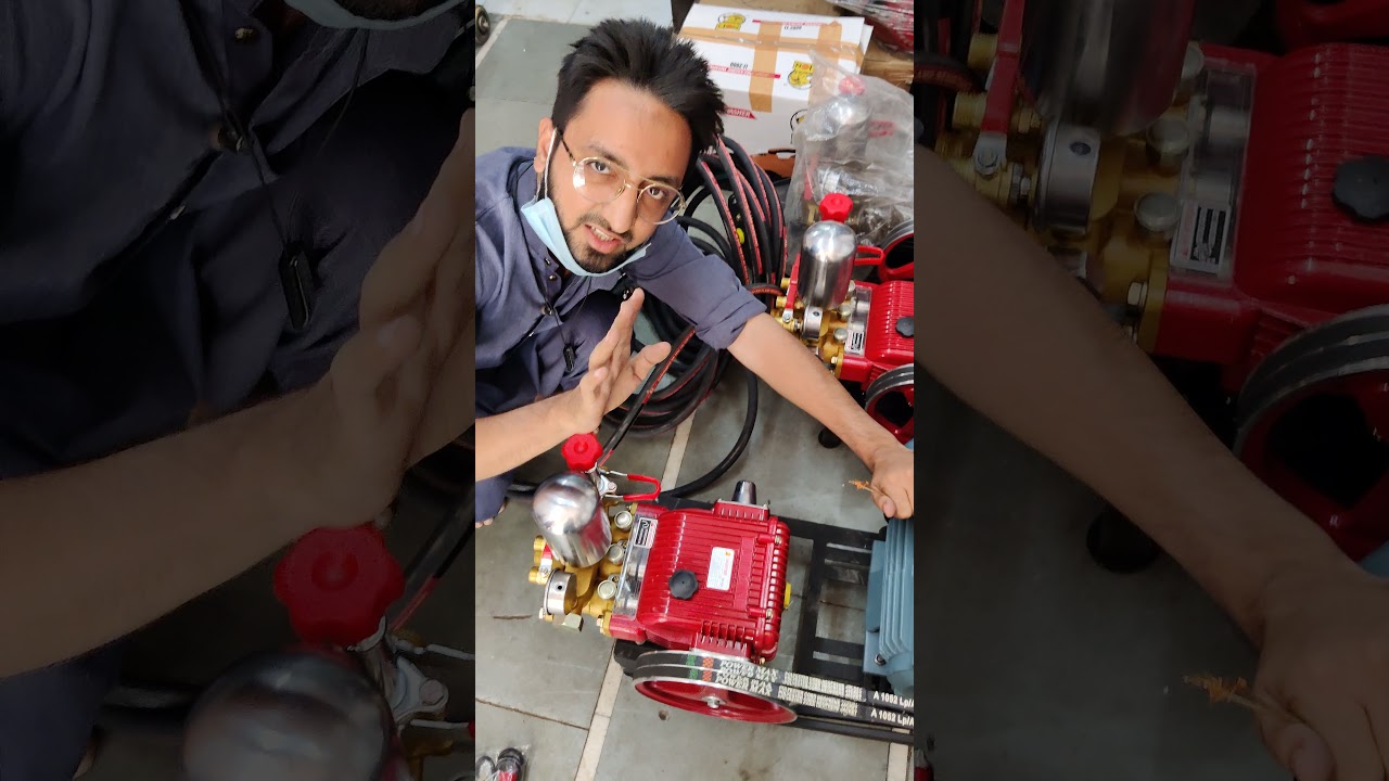 Watch video 3 PISTON HTP CAR WASHING PUMP WITH 2 HP MOTOR SINGLE PHASE📞📞 9173703966📞📞 Now 3 PISTON HTP CAR WASHING PUMP WITH 2 HP MOTOR SINGLE PHASE📞📞 9173703966📞📞