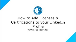 How to Add a Certificate to LinkedIn  - 4K