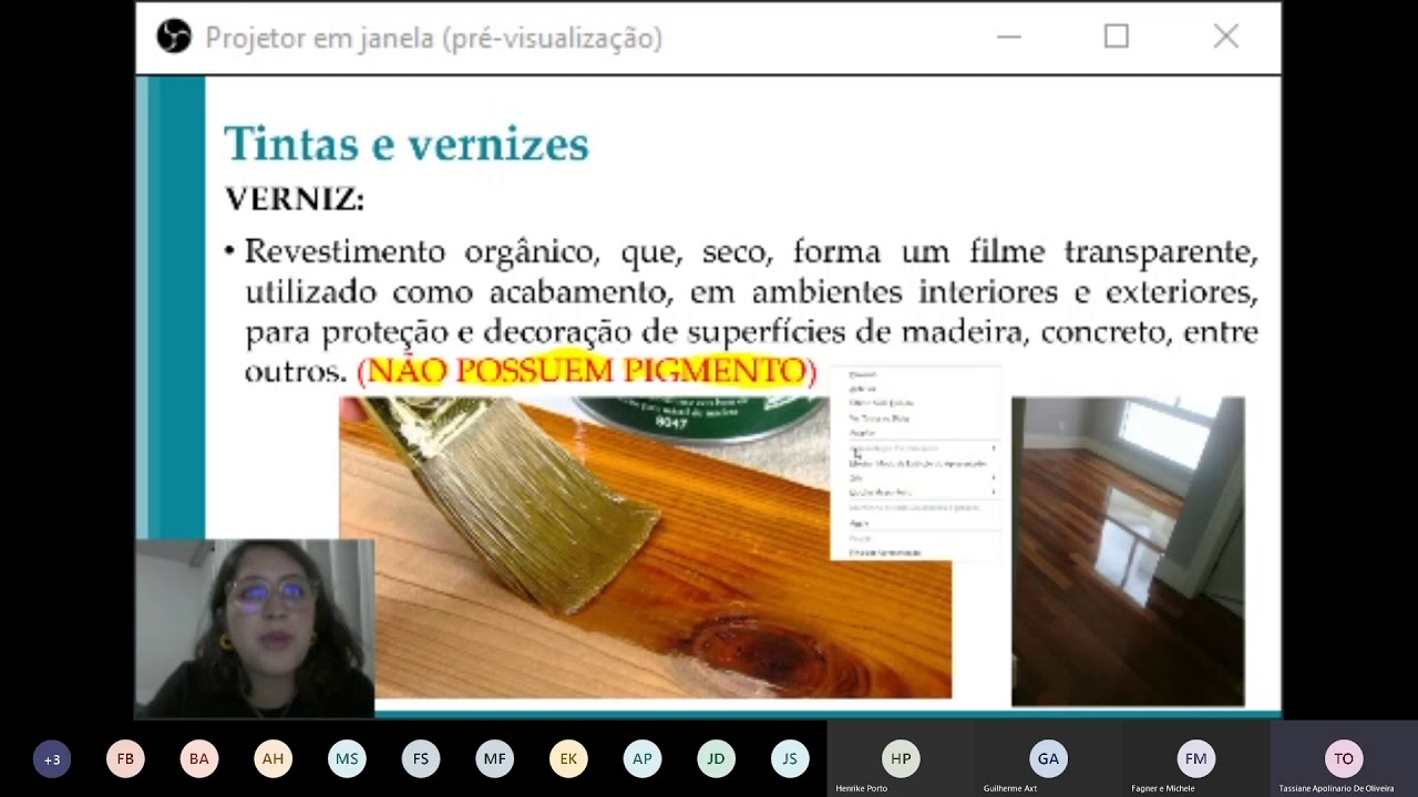 Aula 13 Aulas ao vivo Tintas e vernizes/Vidros e plásticos