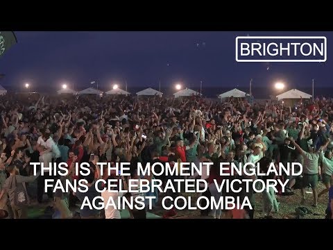 How England Fans Celebrated The Colombia World Cup Win - Russia 2018 World Cup
