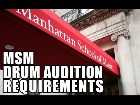8020 Drummer - MSM Drum Audition Requirements 2014