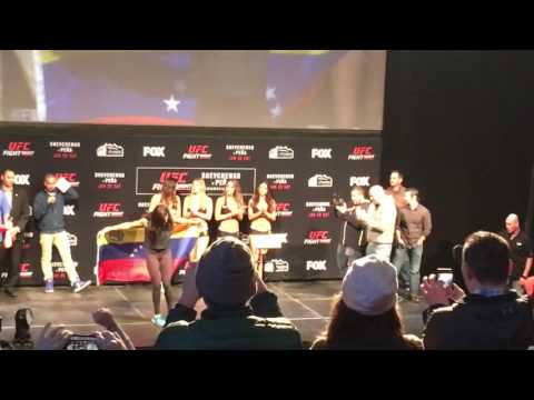 THE HALF-GUARD: UFC Denver Pena vs Shevchenko Weigh-ins 1-27-2017 MAIN EVENT