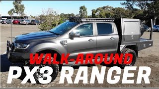 Ford Ranger PX3 Custom steel tray & Alloy canopy Shannons Engineeirng SE
