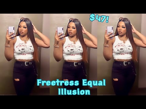 13x5 Lace Frontal Wig Freetress Equal Illusion Free Parting | Glamourtress