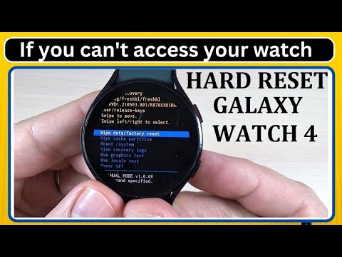 How to HARD RESET Samsung Galaxy Watch 4 - If you can't access your watch