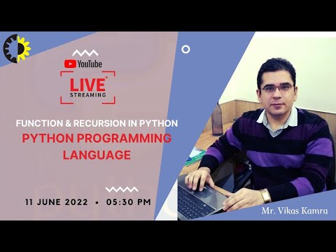Function Recursion In Python Python Programming Language Mr Vikas Kamra Akgec