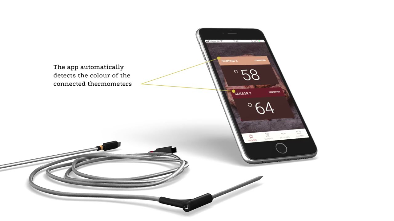 COOK PERFECT BLUETOOTH MEAT THERMOMETER