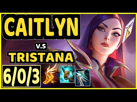 OMOK KING (CAITLYN) vs TRISTANA - 6/0/3 KDA BOTTOM ADC GAMEPLAY - NA Ranked GRANDMASTER