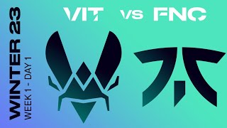 LEC Winter Split 2023 - W1D1 - VIT vs FNC