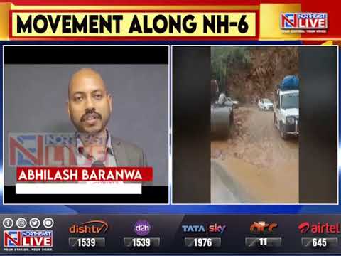 Meghalaya: Partial restoration of vehicular movement through diversion road along NH-6 begins