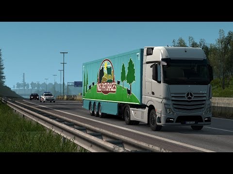 ETS 2 1.34 - ProMods 2.33 - Mercedes Actros 1851 - Trip: Reims - Antwerp.