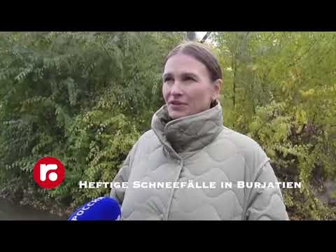 Heftige Schneefälle in Burjatien