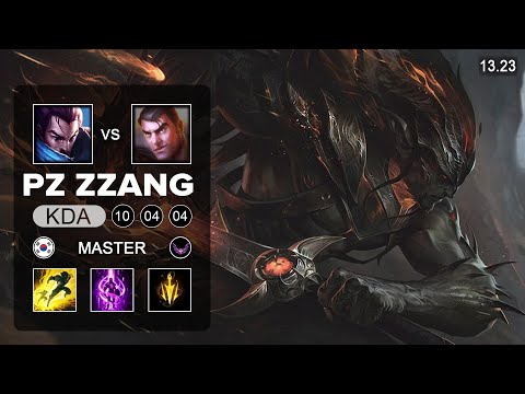 Pz ZZang Yasuo vs Jayce Mid - KR Challenger - Patch 13.23 Season 13