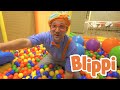 Learning With Blippi At An Indoor Playground For Kids Educational Videos For Toddlers