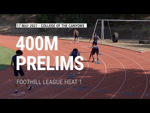 210517 Boys 400M Prelims Heat 1 - Foothill League Championships
