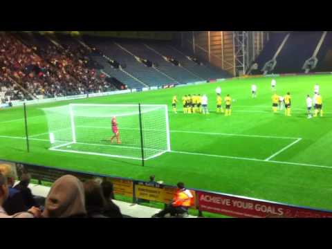 PNE V Shrewsbury Free kick