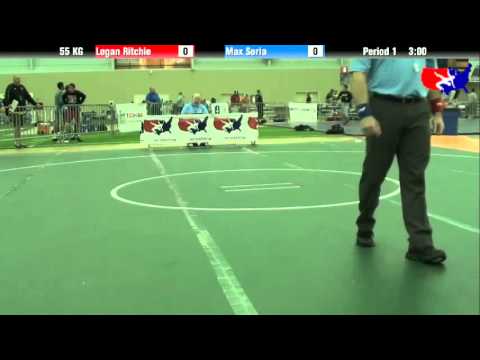 Logan Ritchie vs. Max Soria at 2013 ASICS University Nationals - GR