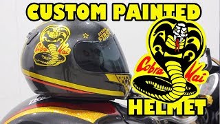 Cobra Kai style Custom painted Helmet