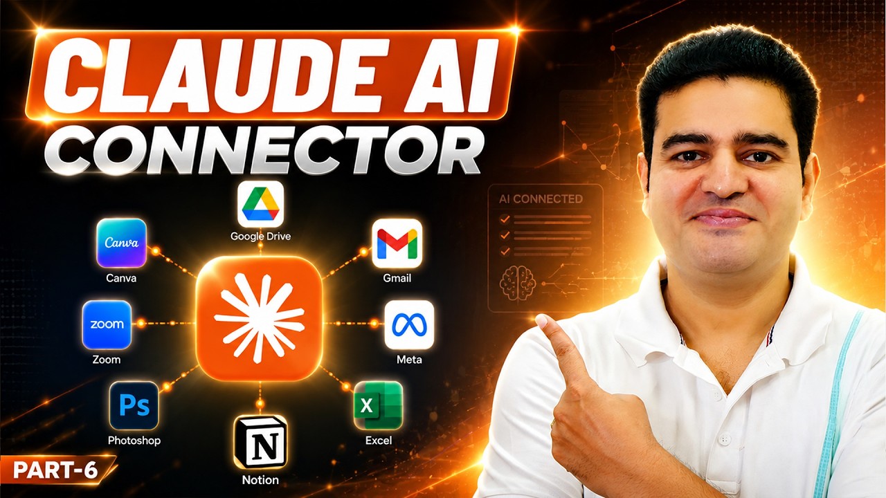 Now Manage All Apps with Claude Connector Practical Tutorial in Hindi 2026 | #claudeconnector