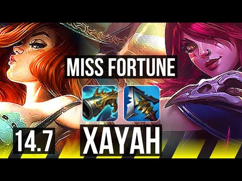 MISS FORTUNE & Rell vs XAYAH & Lux (ADC) | 11/1/13, Godlike | KR Master | 14.7