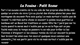 La Fouine   Petite Soeur PAROLES