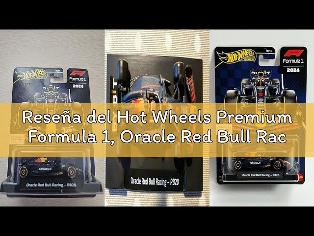 Vídeo relacionado con Hot Wheels Premium Formula 1, Oracle Red Bull Racing RB20, Coche de Carreras, vehículo de Juguete Coleccionable metálico a Escala 1:64 con neumáticos Real Riders, JBM12