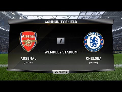 The Final !!! My Fifa 18 Manager Mode Community Shield Final Arsenal Vs Chelsea