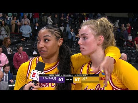 Kennedy Smith & Avery Howell discuss how USC overcame loss of JuJu Watkins | ESPN College Basketball