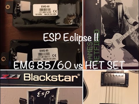 ESP Eclipse II - EMG 85/60 vs HET Set - Blackstar HT Stage 60