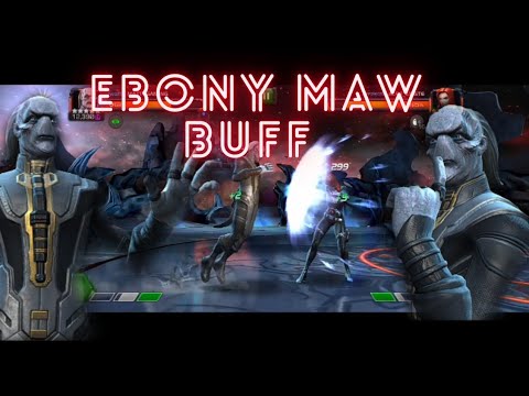 Ebony Maw buff review in marvel contest of champions