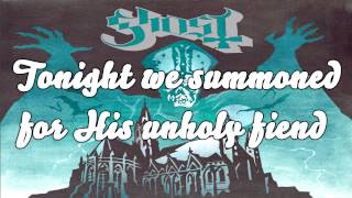 Ghost (B.C.) - Ritual - Lyrics on Screen