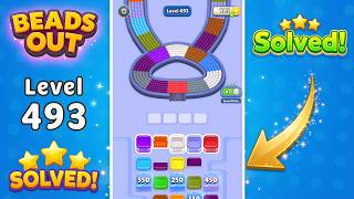 [NEW UPDATE] Beads Out - Level 493 Walkthrough 🧩 | Solution & Gameplay (Voodoo) 🔴