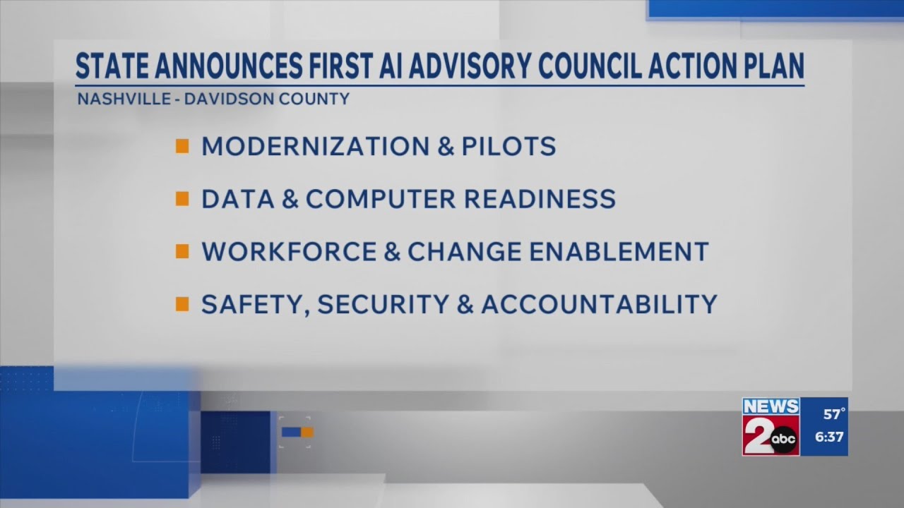 State announces first AI advisory council action plan