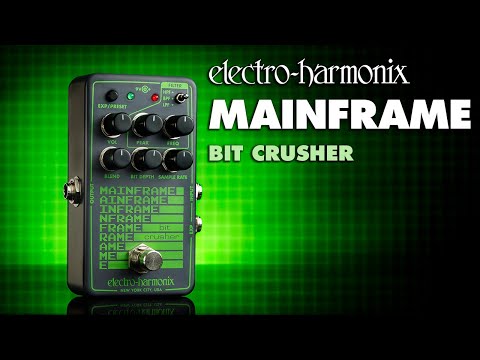 Electro-Harmonix Mainframe Bit Crusher Guitar Effects Pedal for 48kHz to 110Hz Sample Rate Reduction