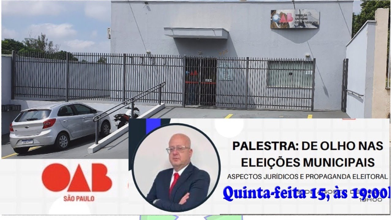 OAB Palestra-II DE OLHO NAS ELEIÇÕES MUNICIPAIS TVSPBr 40815