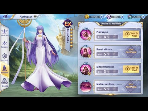 DICAS DE COSMOS COMPS E UP SKILL DA SASHA - SAINT SEIYA AWAKENING