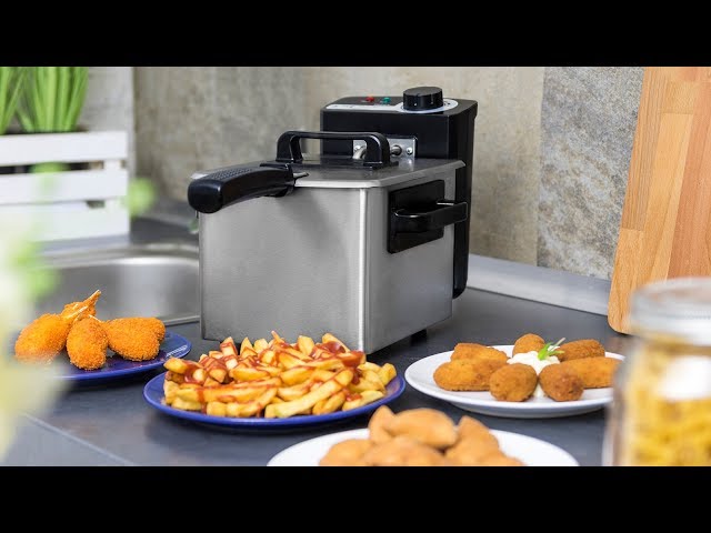 Friggitrice in acciaio inossidabile Cecotec CleanFry 1,5 L 1000 W video